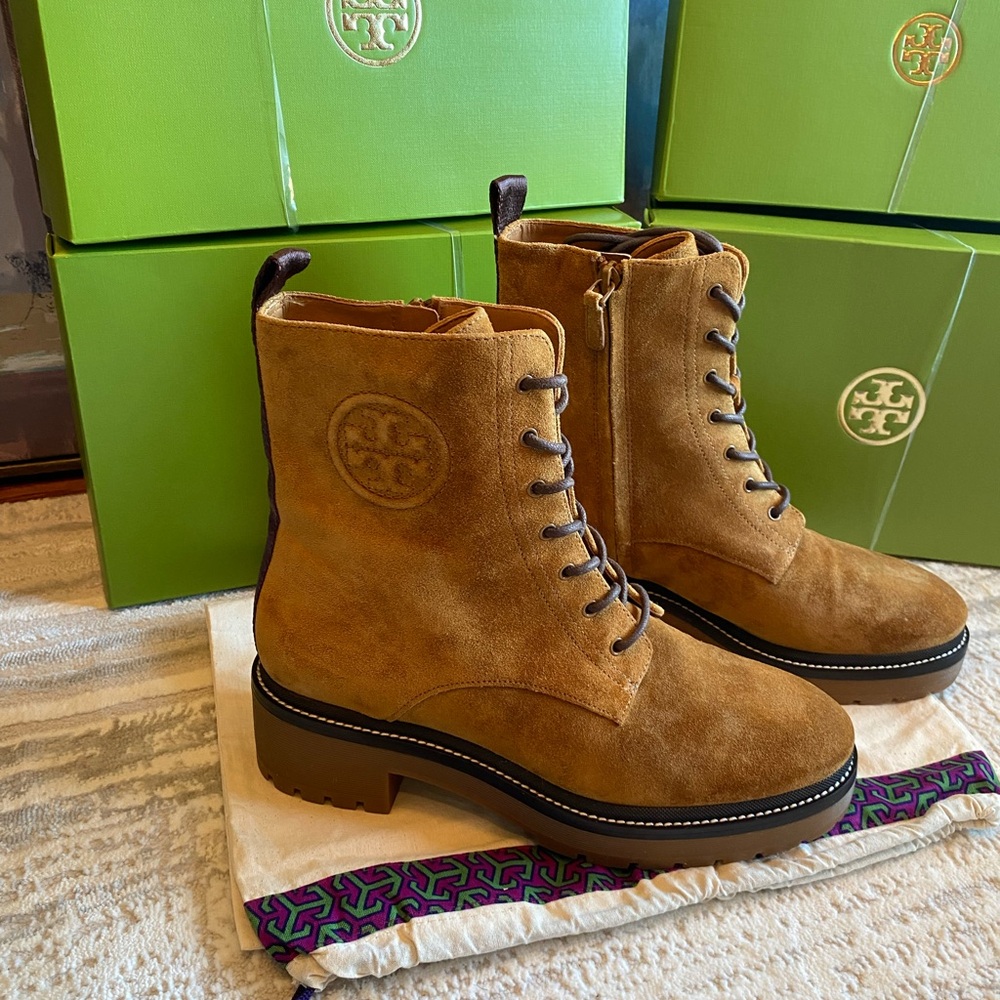 Tory Burch Miller Suede Ankle Boots
